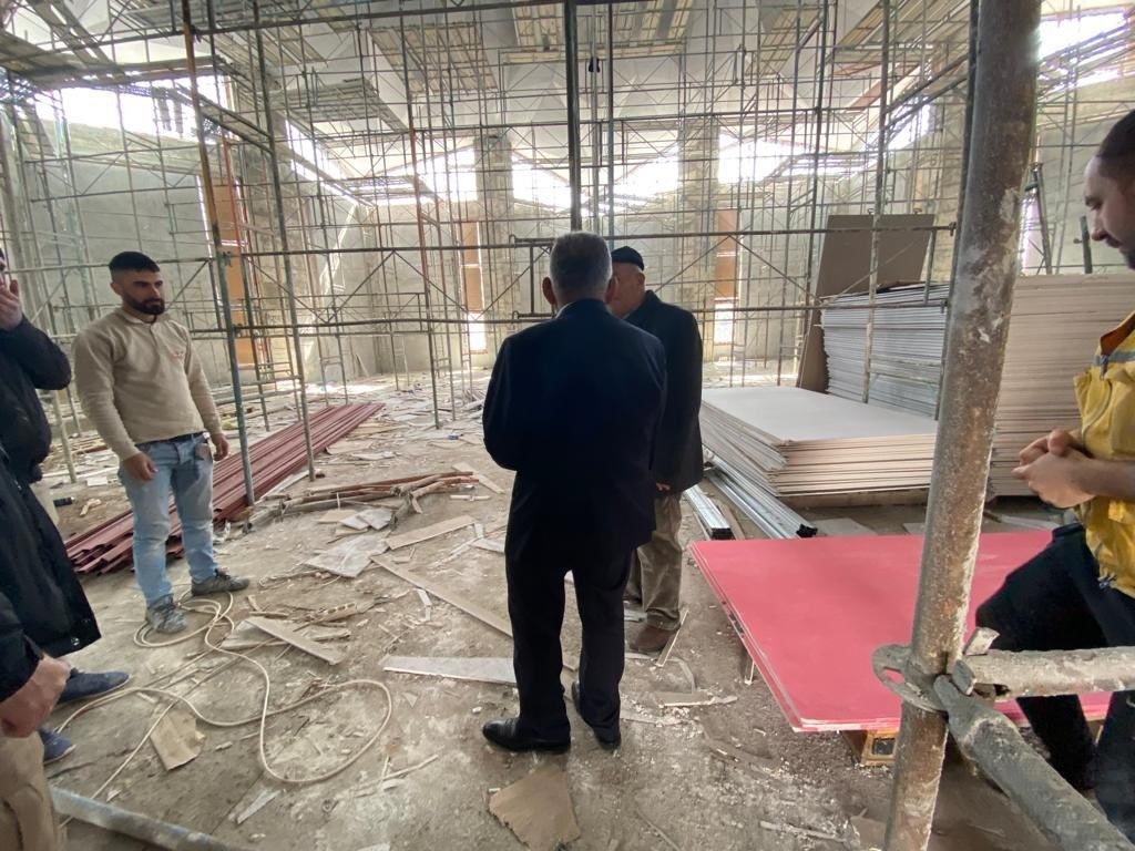 Başkan Büyükkılıç, büyükşehir ile hayırsever iş birliğinde yaptırılan cami inşaatını inceledi
