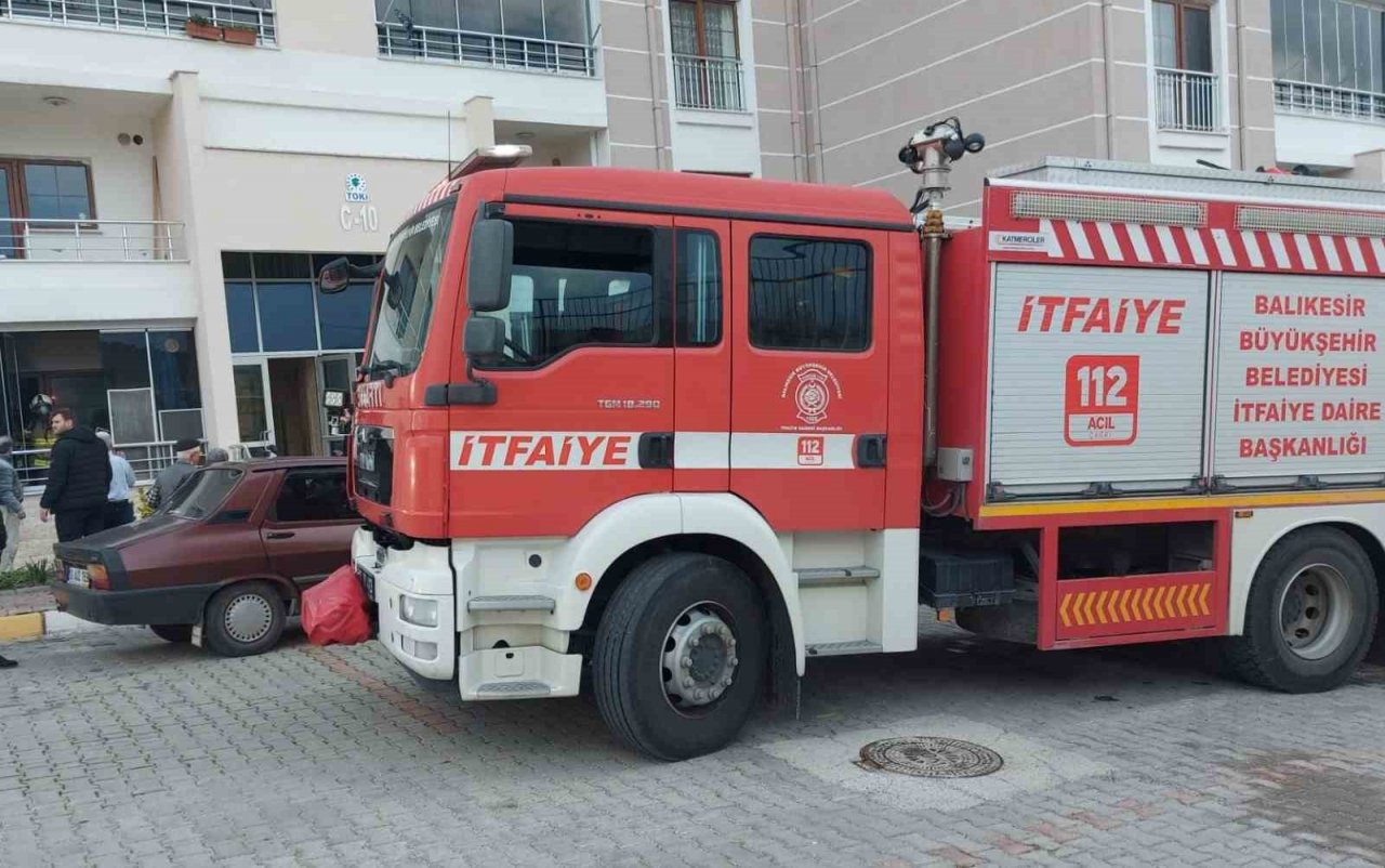 Sındırgı’da yangın