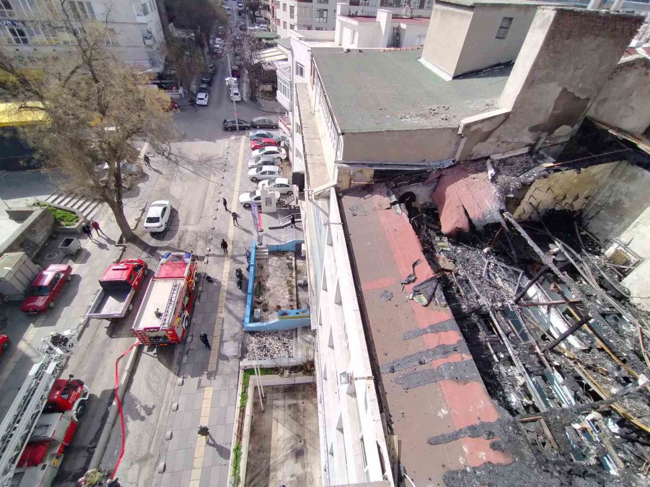 Ankara’da aynı binada ikinci kez çıkan yangın paniğe sebep oldu