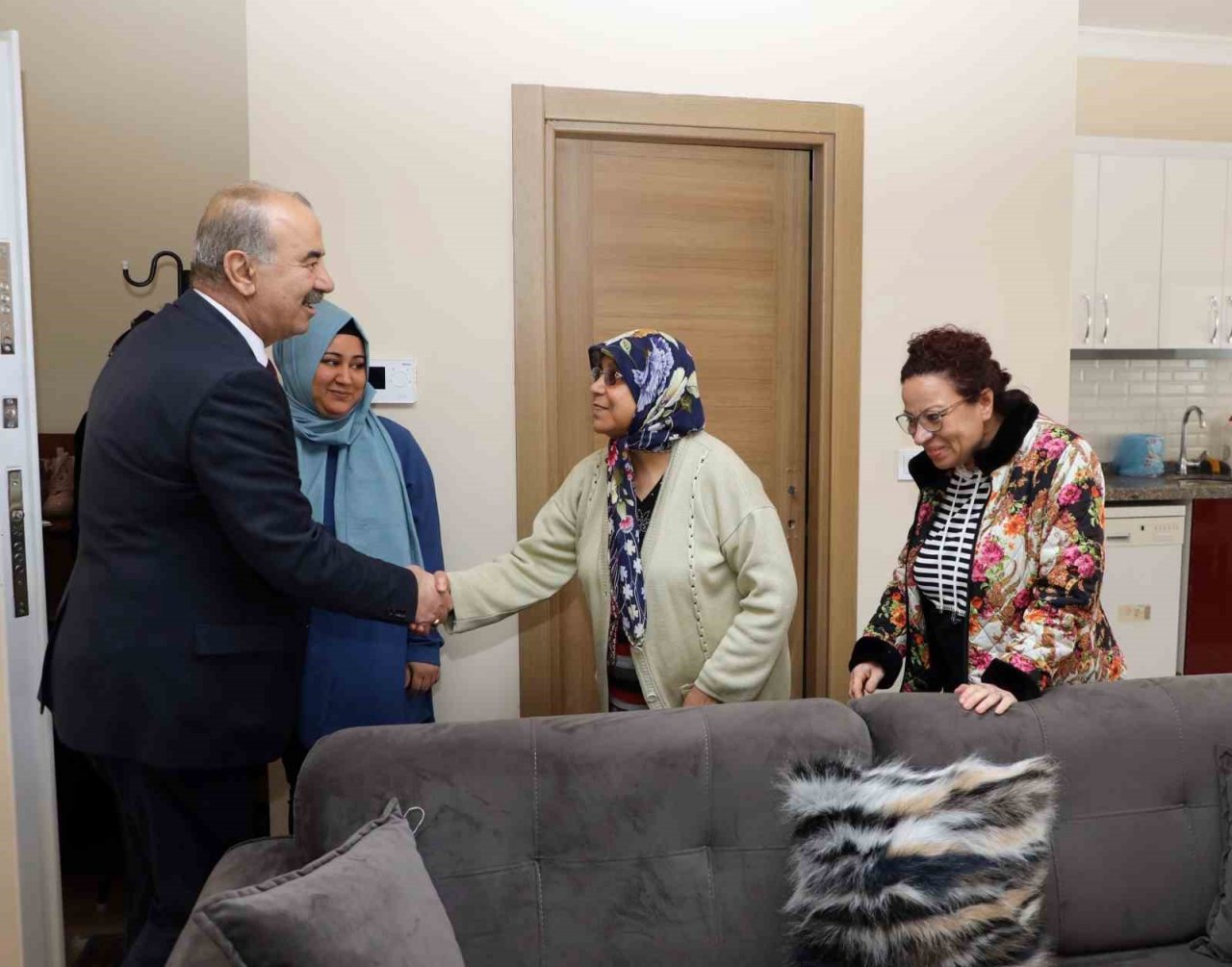 Başkan’dan moral ziyareti