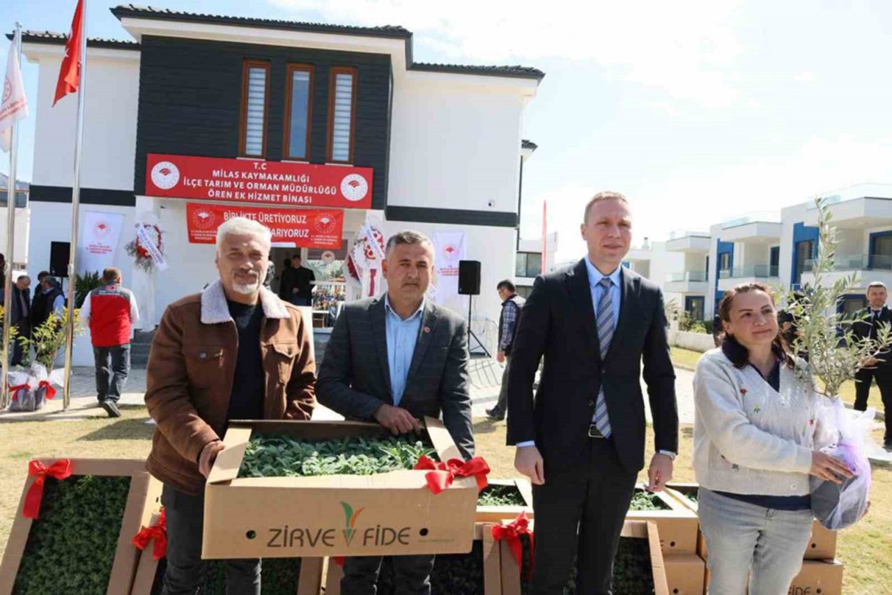 Ören’de üreticilere 100 bin ıtri bitki dağıtıldı