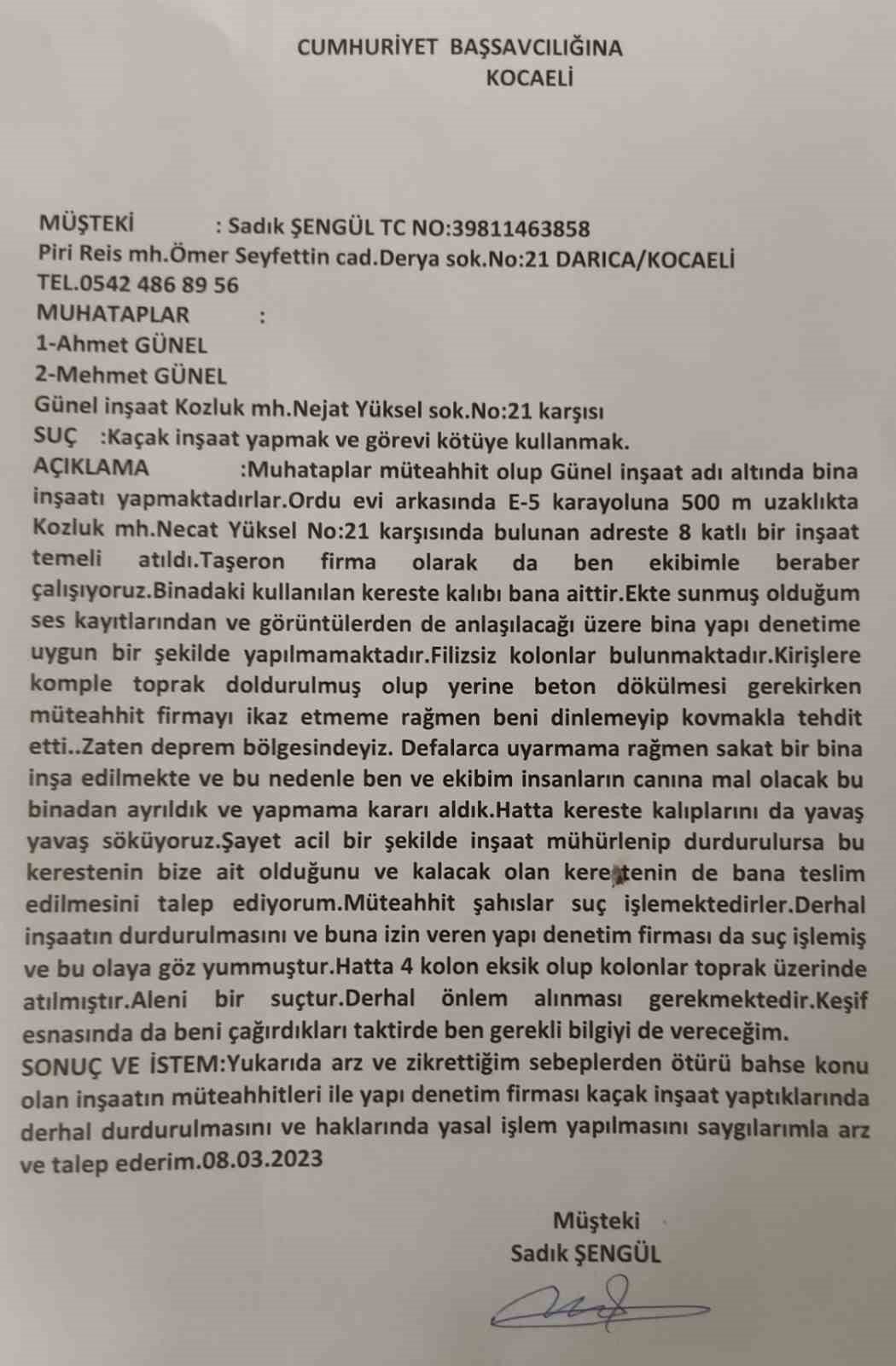 Bu kadarına da pes, binanın kirişlerini toprakla doldurdular