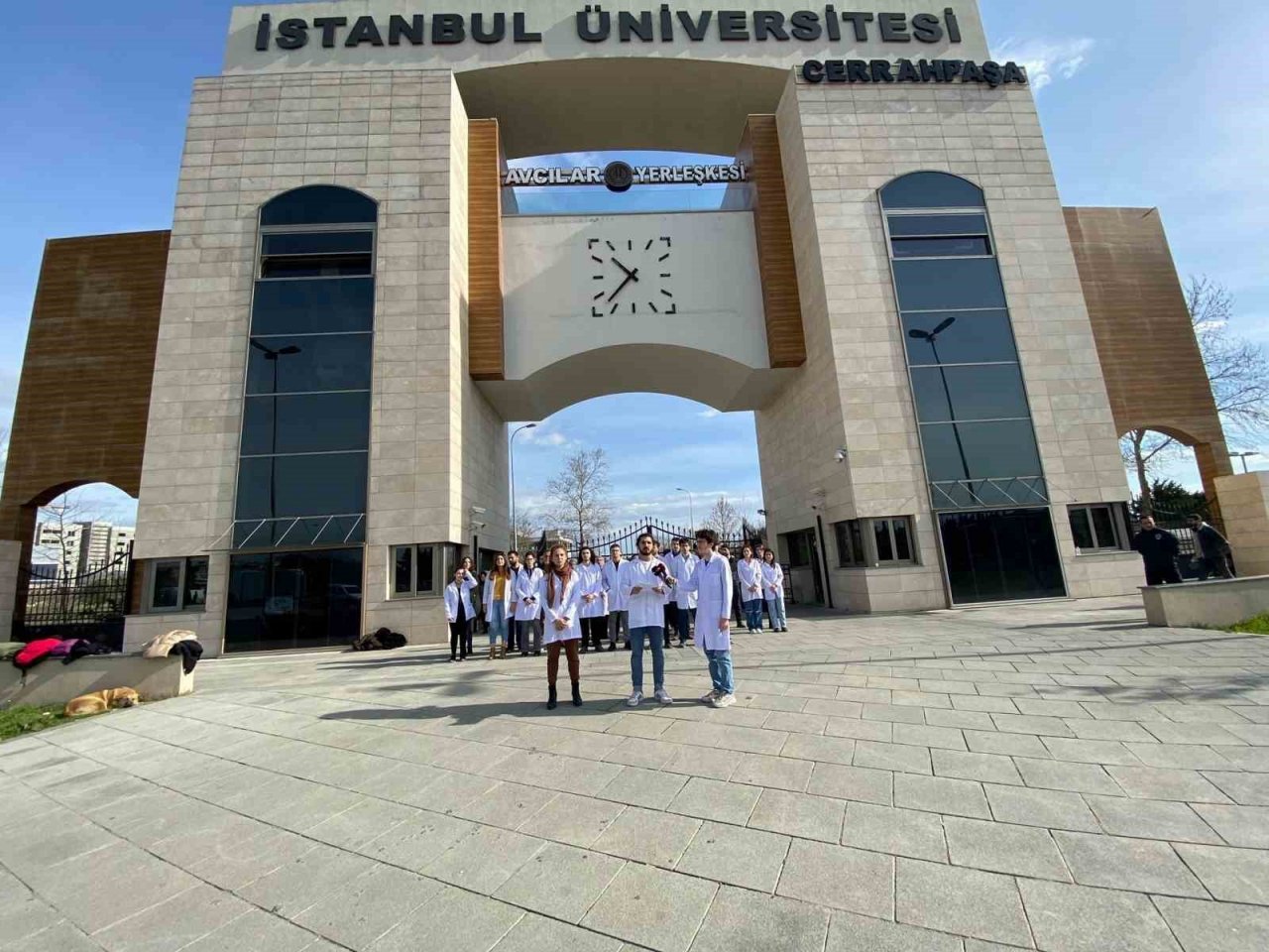 İstanbul Üniversitesi Veteriner Fakültesi öğrencileri eylemlerini sürdürüyor