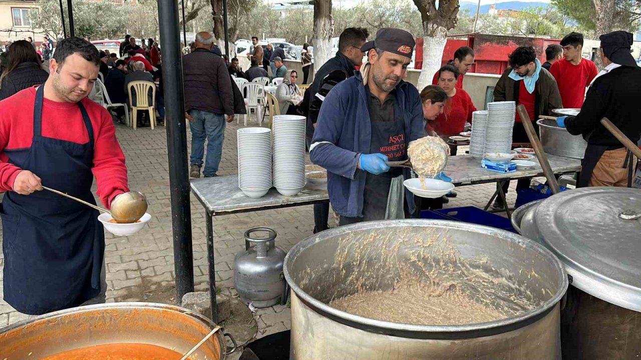 Nazilli’de imece usulü 7 bin kişilik keşkek hayrı