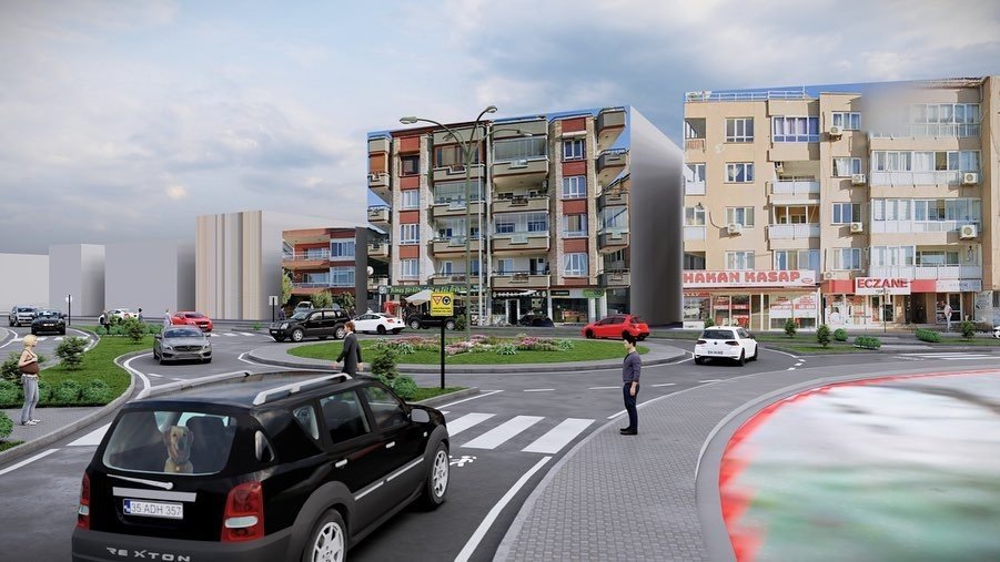 Armutçuk’taki pazaryeri girişine “Akıllı Kavşak”