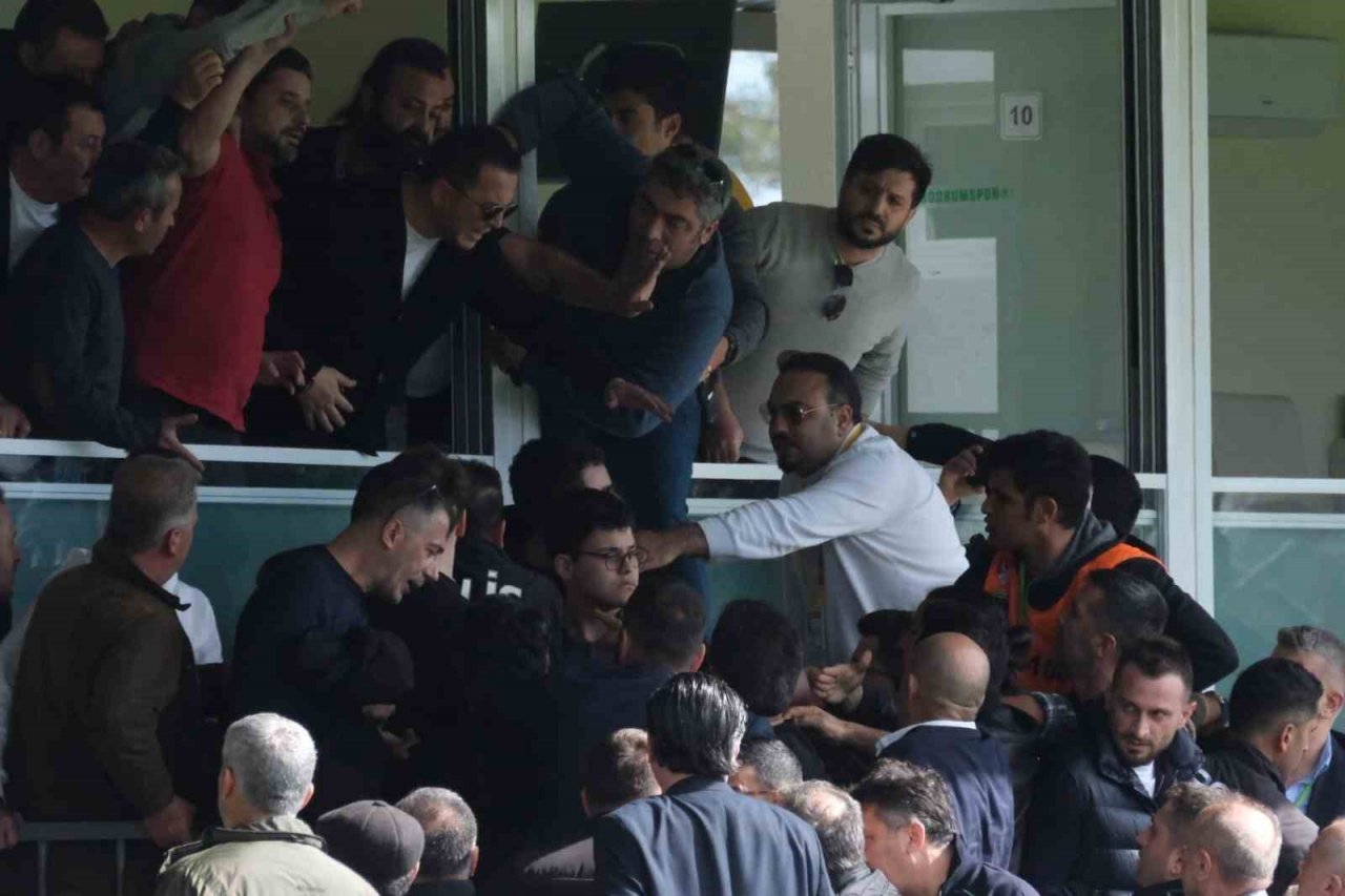 Bodrumspor - Çaykur Rizespor maçı sonrası yöneticiler arasında kavga