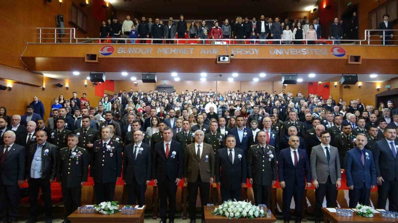 İstiklal Marşı’nın Kabulü’nün 102. yılı Burdur’da kutlandı