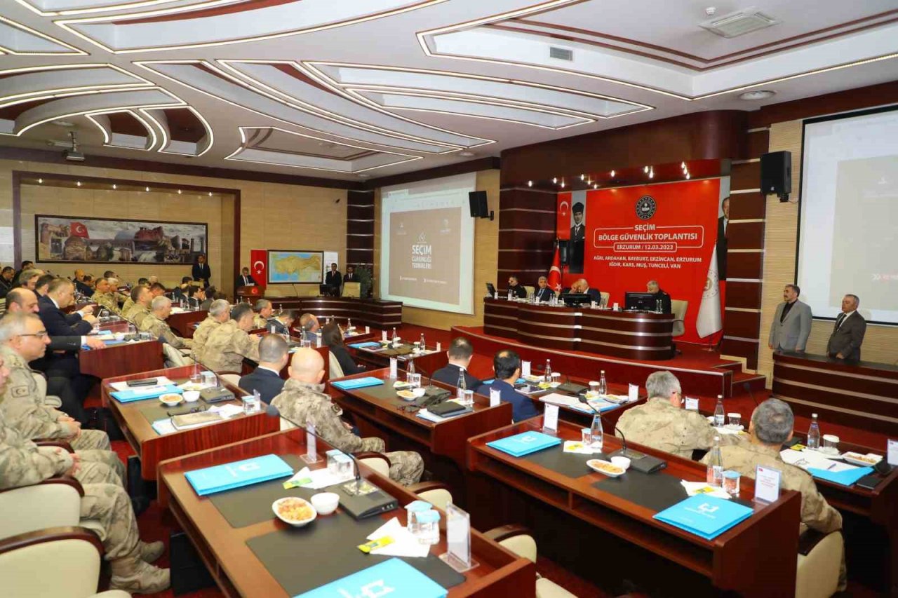Erzurum’da "Seçim Bölge Güvenlik Toplantısı" düzenlendi