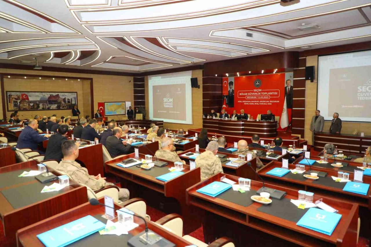 Erzurum’da "Seçim Bölge Güvenlik Toplantısı" düzenlendi