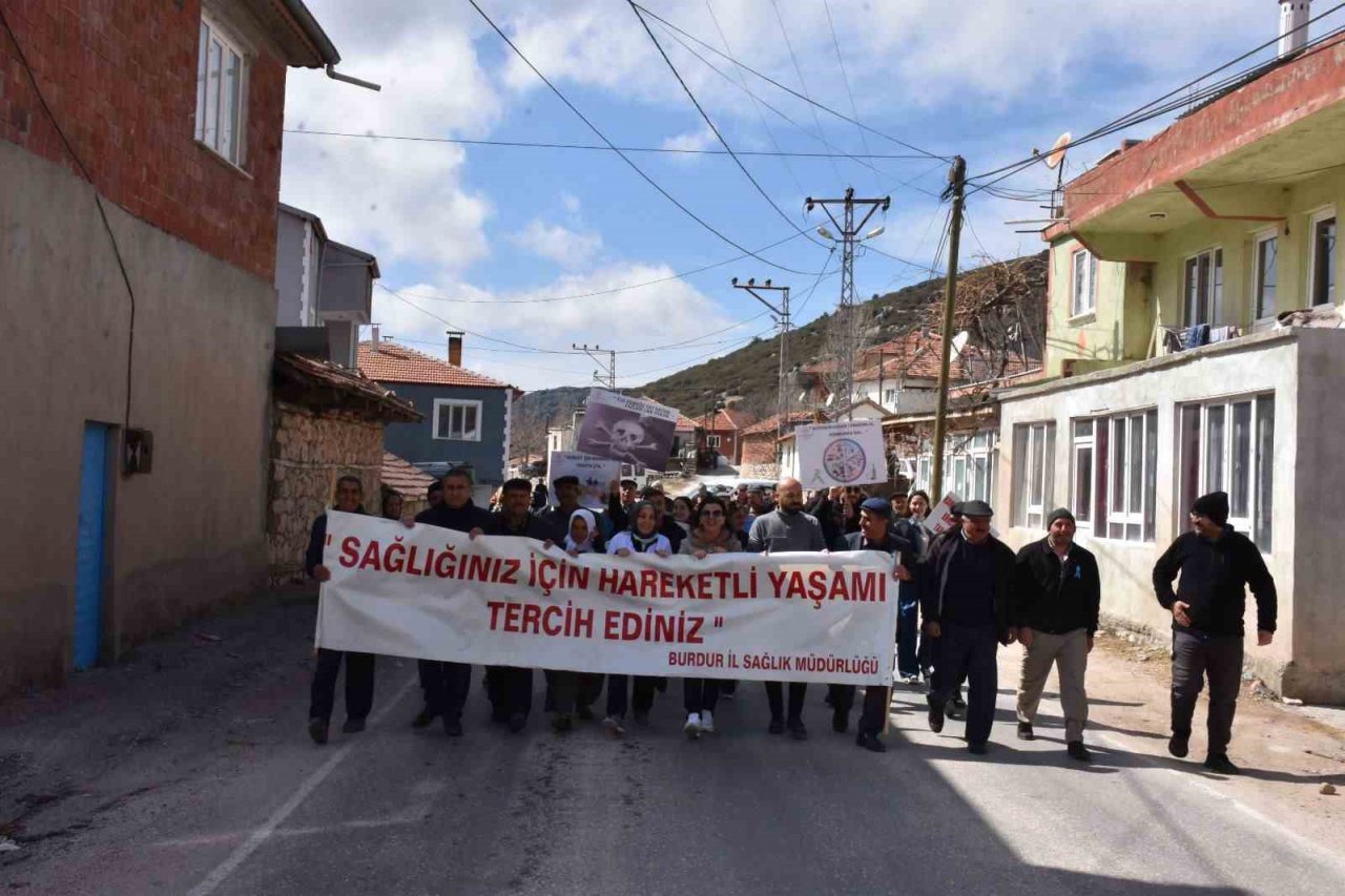 Burdurlu köylülerden "Nefes Al, Hareket Et, Yaşadığını Fark Et" farkındalığı