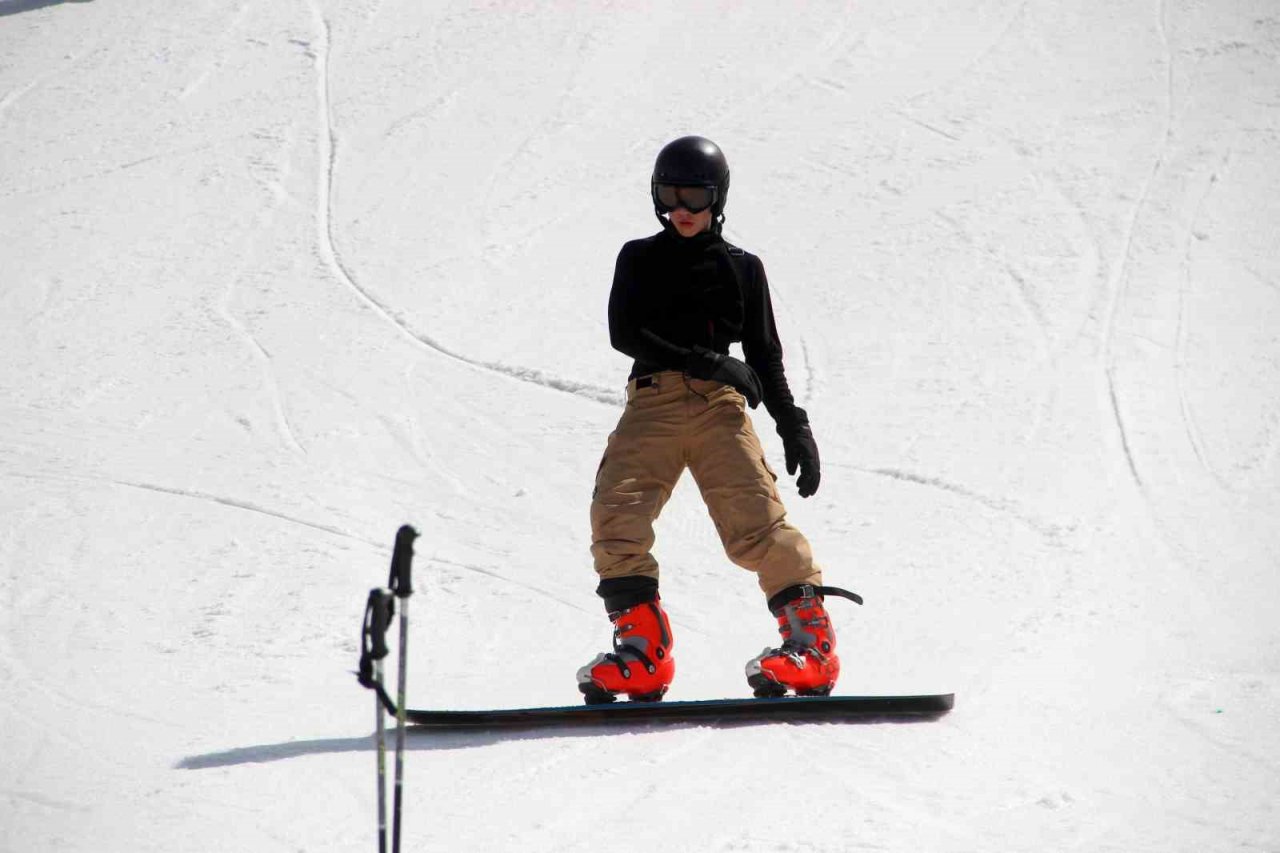 Palandöken’de kayak keyfi