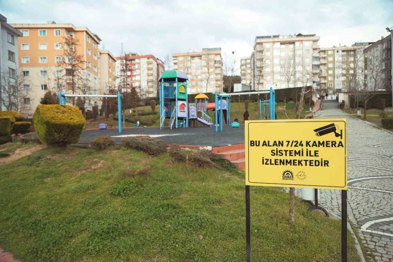 Gebze’deki parklara kamera sistemi kuruluyor