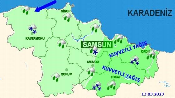 Samsun’da sağanak: Metrekareye 40 kilo yağış düştü