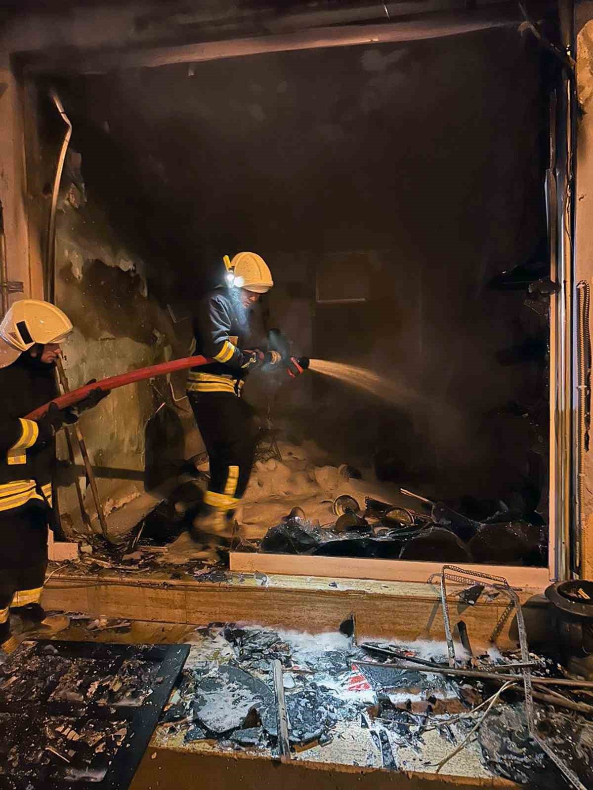 Dalaman’da işyeri yangınına kundaklama şüphesi