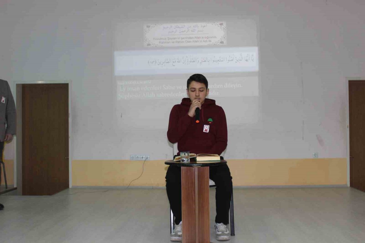 İstiklal Marşı’nın kabulü ve Mehmet Akif Ersoy’u Anma Günü programı düzenlendi