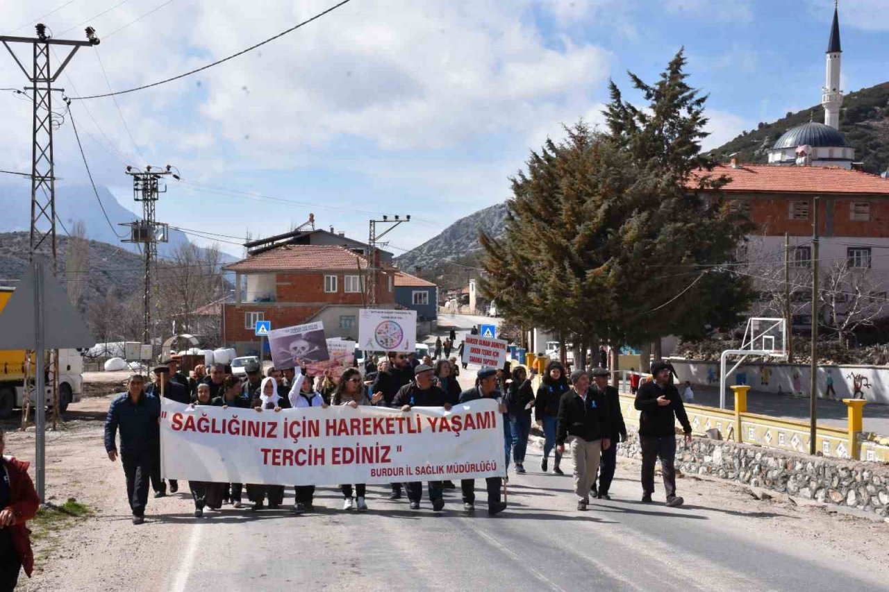 Burdurlu köylülerden "Nefes Al, Hareket Et, Yaşadığını Fark Et" farkındalığı