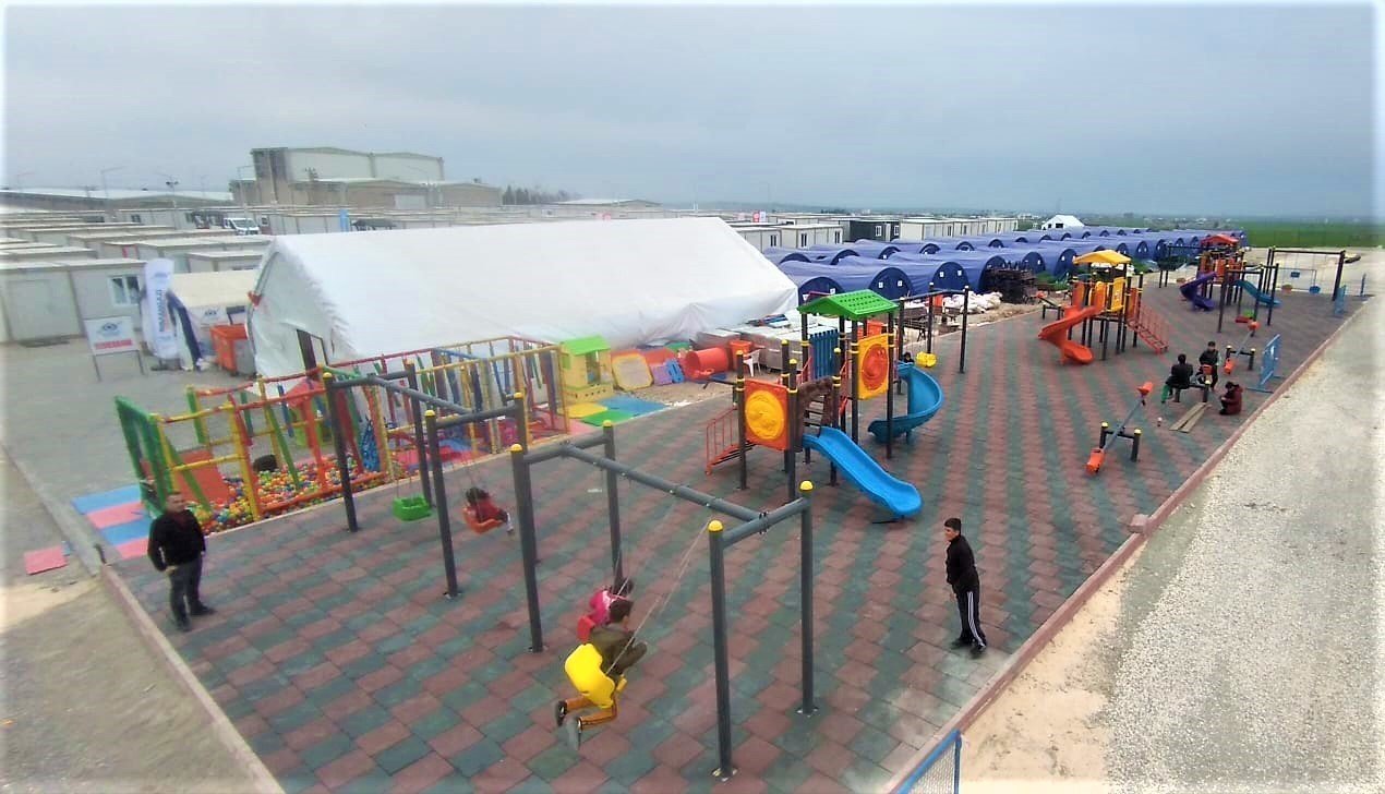 Adıyaman’da çocuklar gülsün diye konteyner kente çocuk parkı