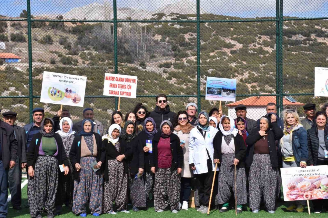 Burdurlu köylülerden "Nefes Al, Hareket Et, Yaşadığını Fark Et" farkındalığı