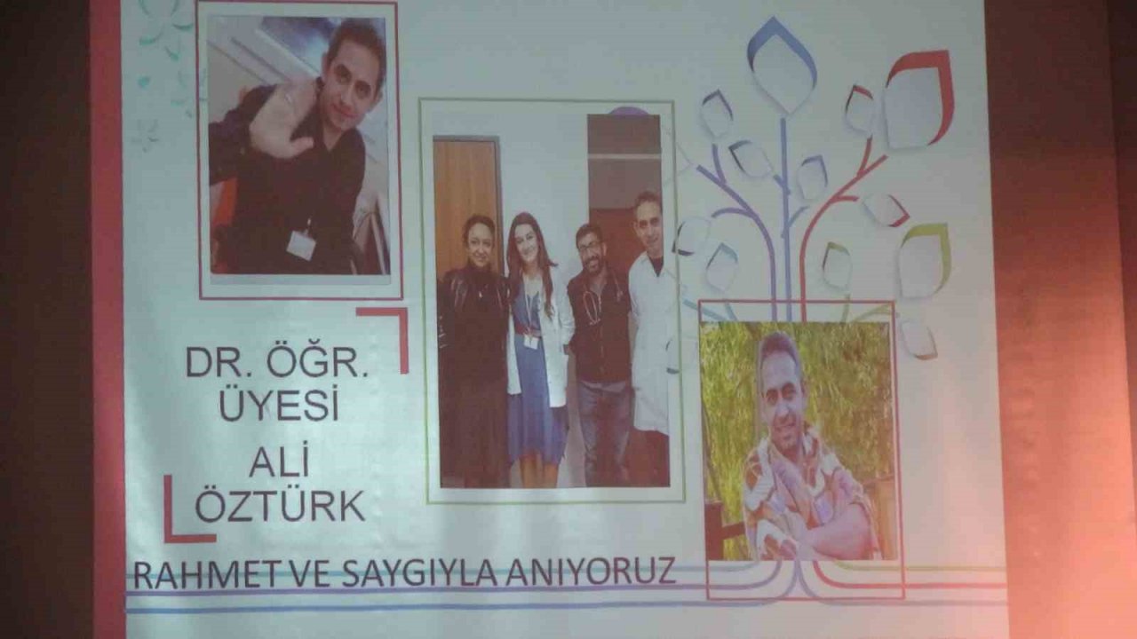 Depremde hayatını kaybeden doktor anıldı