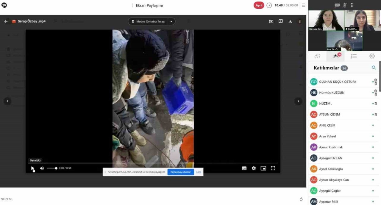 NEVÜ’de ‘Depremin Kadın Kahramanları’ konulu panel düzenledi