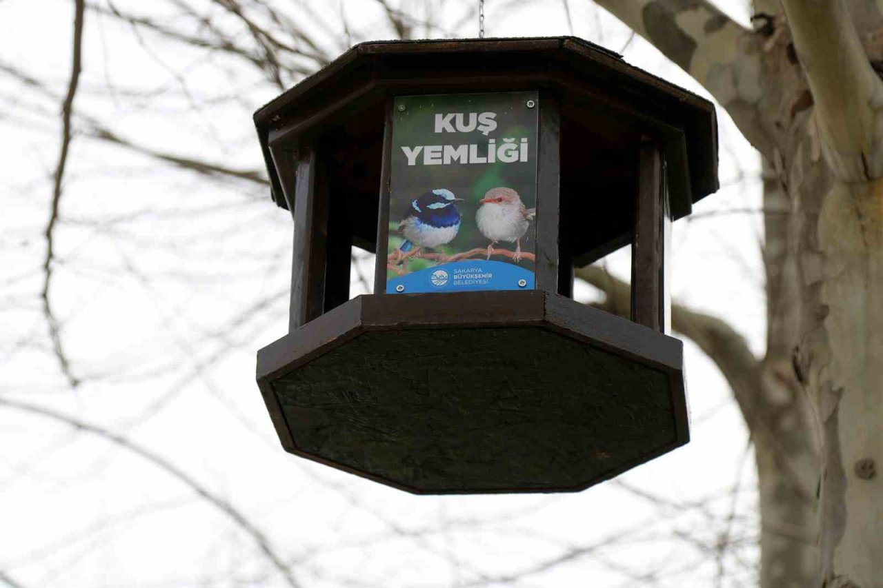 Büyükşehir’in kuş yemlikleri yürekleri ısıttı