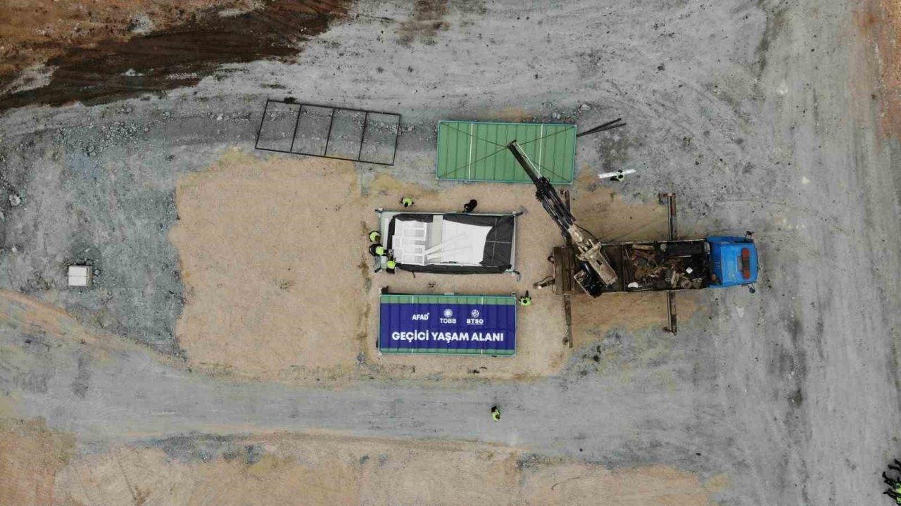 BTSO Geçici Yaşam Merkezi depremzedelerin yaralarını saracak