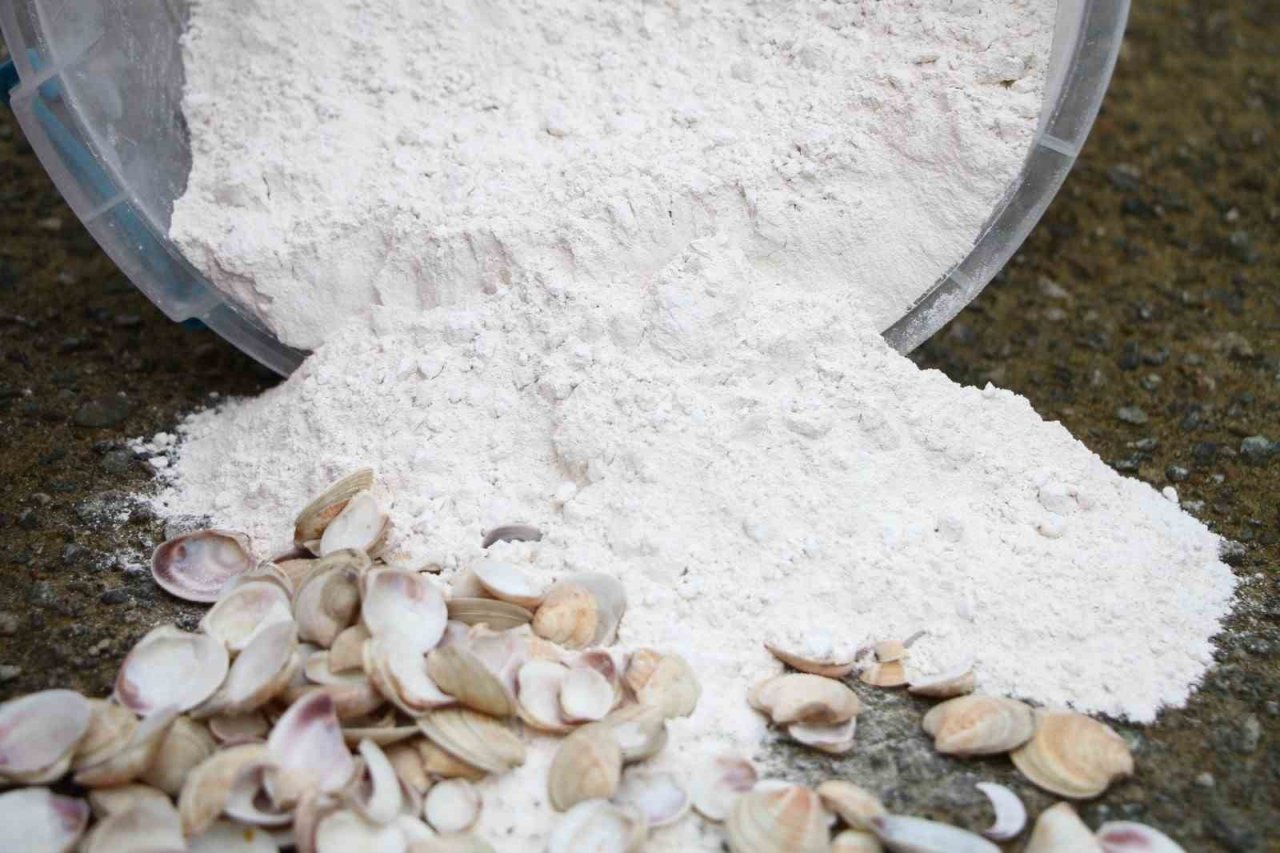 Midyeden yangın söndürücü toz ürettiler