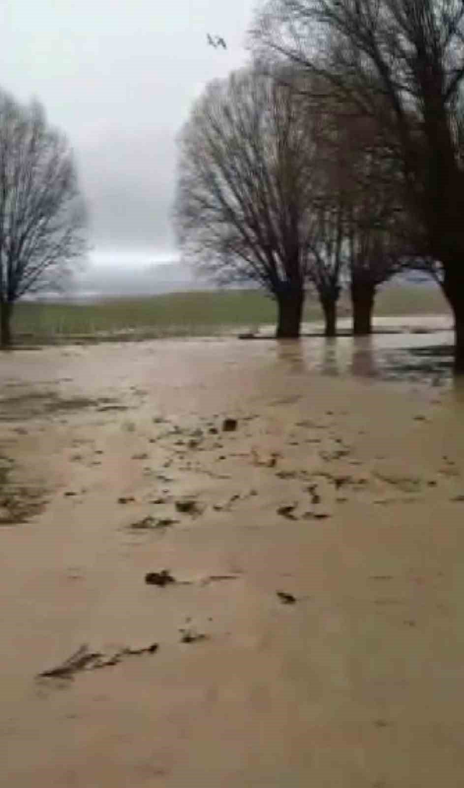 Sivas’ta tarım arazileri ve bahçeler sular altında kaldı