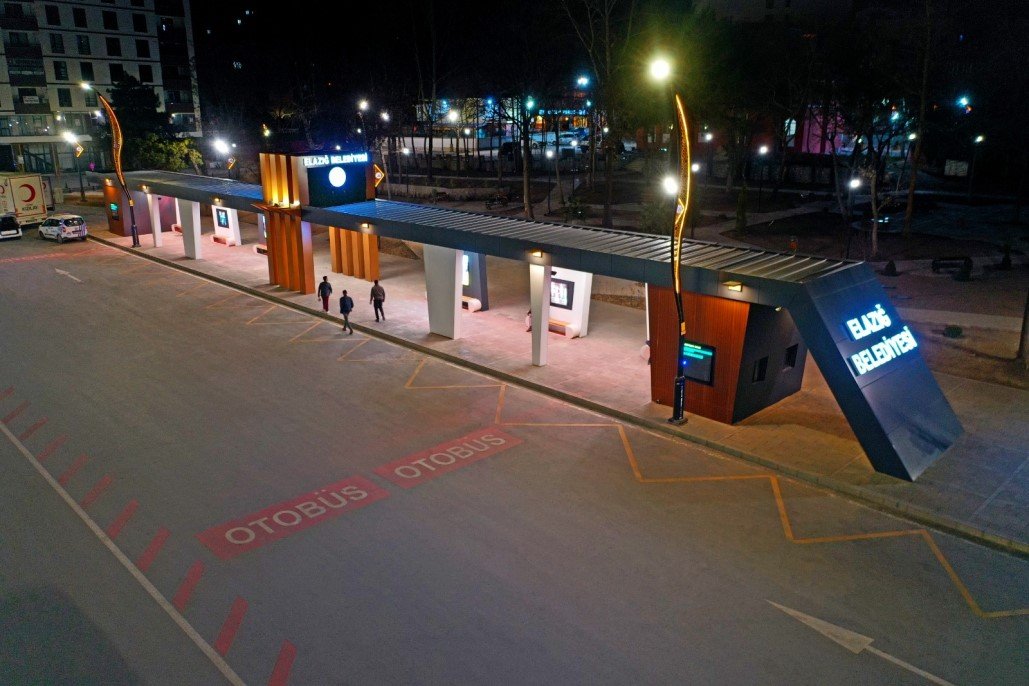 Elazığ’da modern yolcu otobüs durağı hayata geçti