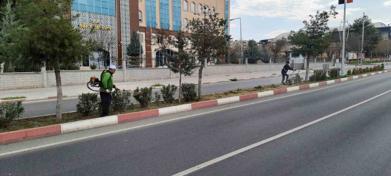 Siirt’te park ve bahçelerde temizlik ve bakım çalışmaları başlatıldı