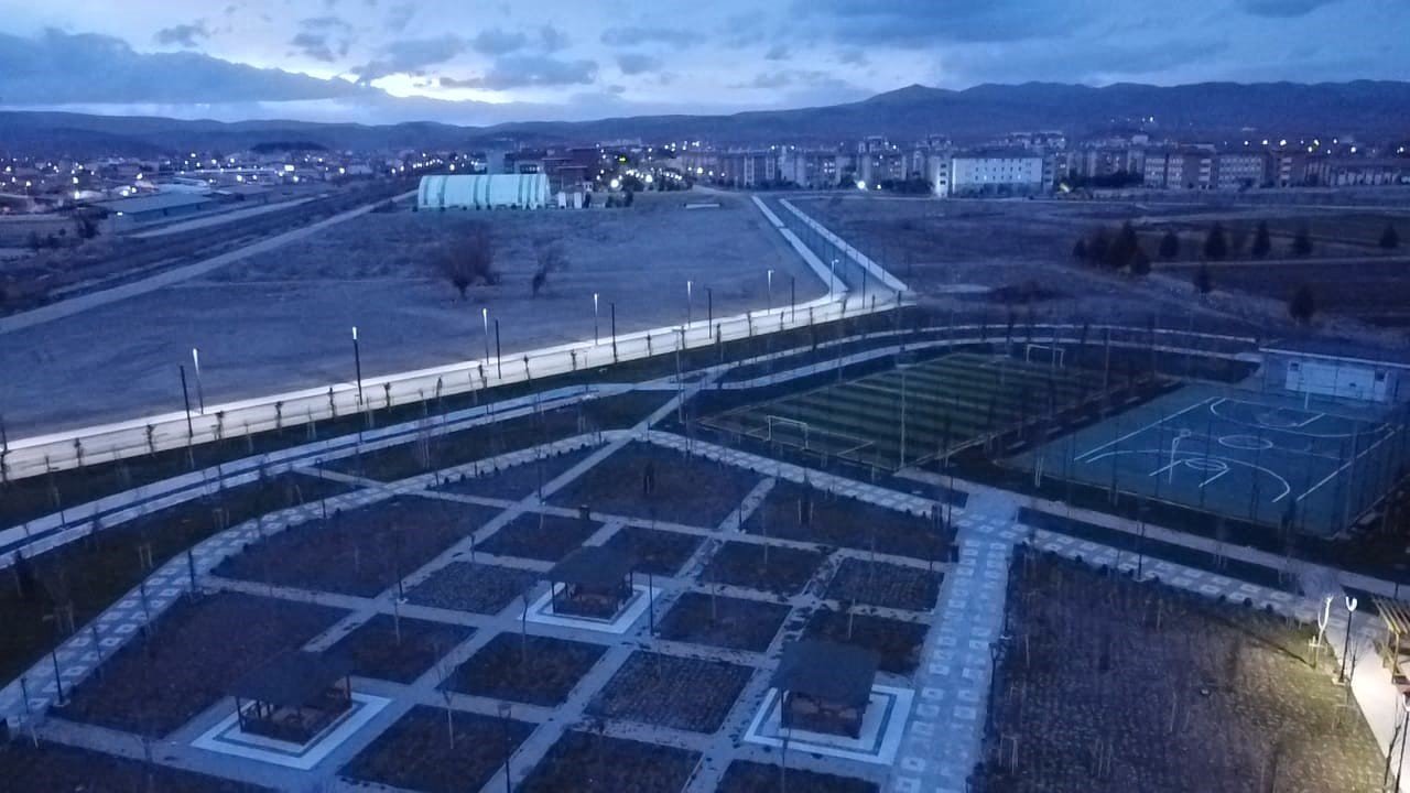 Şuhut Millet Bahçesi havadan görüntülendi