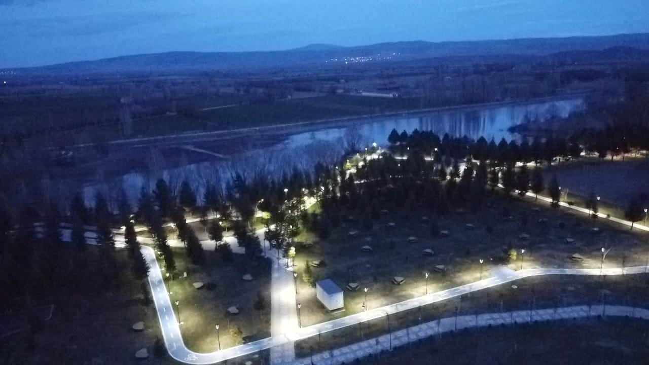 Şuhut Millet Bahçesi havadan görüntülendi