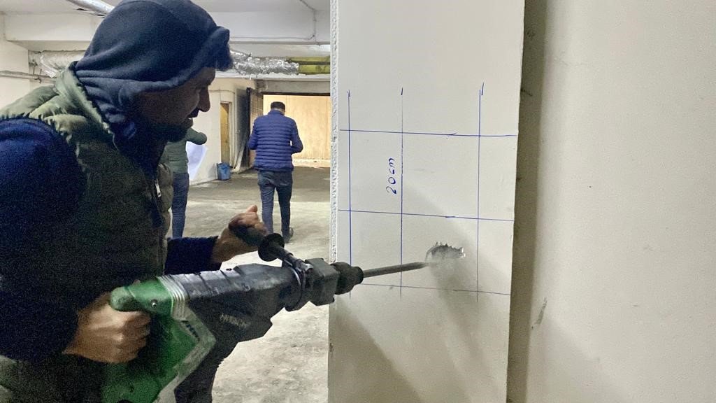 Ardahan’da bina dayanıklılık testi uygulaması başladı