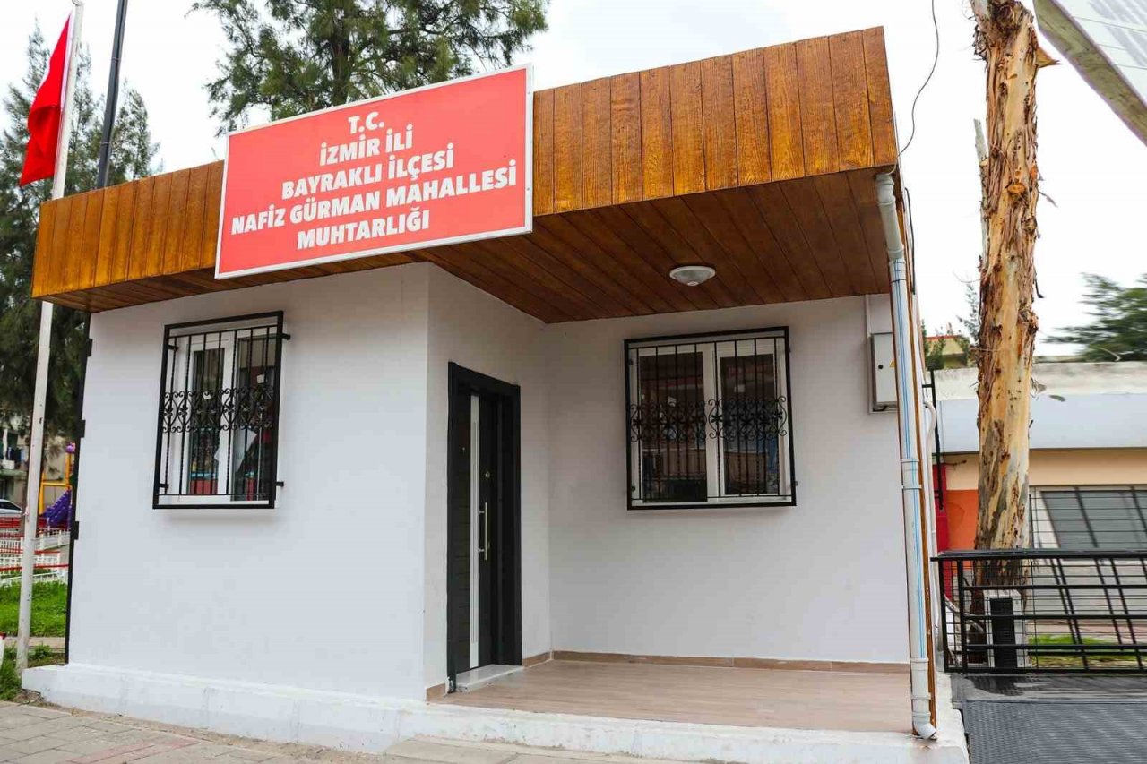 Bayraklı’da 5 muhtarlık binası daha yenilendi