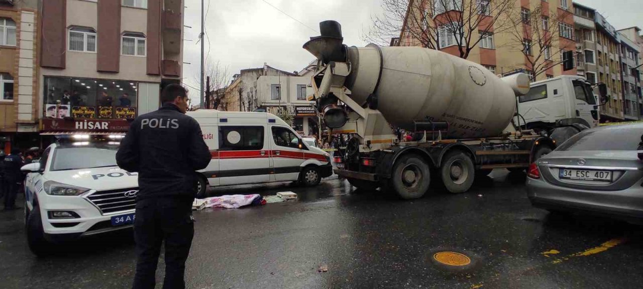 Gaziosmanpaşa’da genç anne beton mikserinin altında can verdi, 2 çocuğu kurtuldu