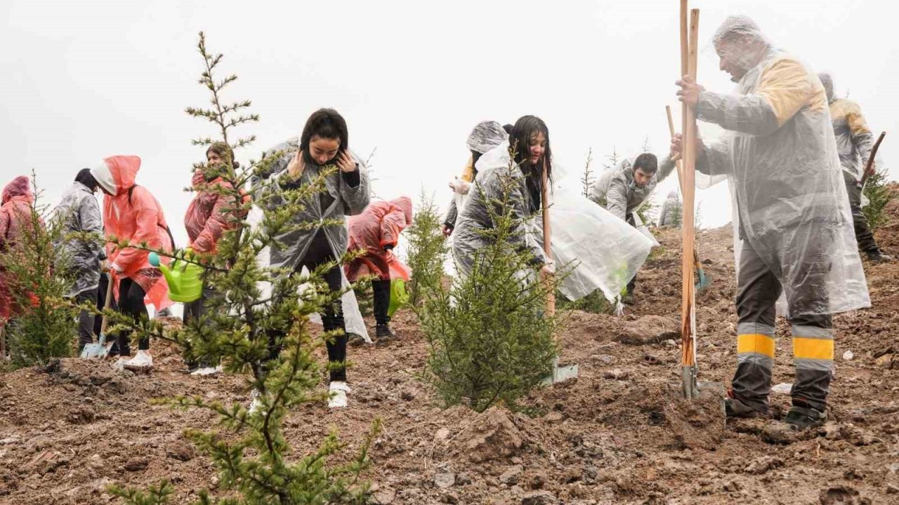 6 Şubat 2023 Deprem Şehitleri Hatıra Ormanı’nda 435 fidan toprakla buluştu