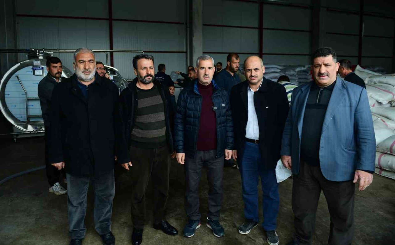 Yeşilyurt’te afetzede süt üreticilerine belediye desteği