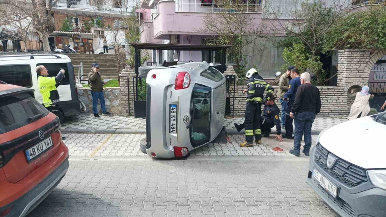 Tek taraflı kazada 1 kişi yaralandı