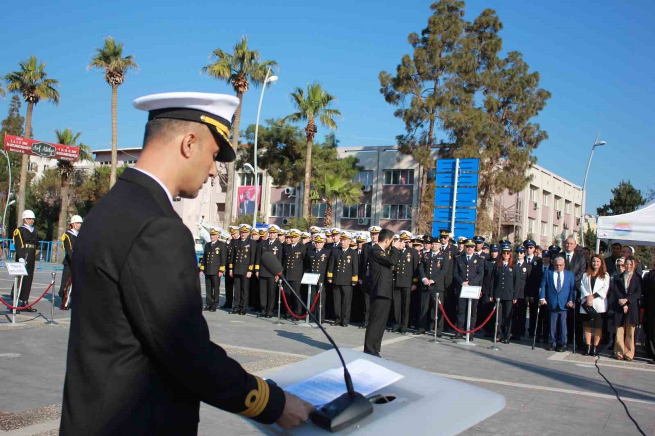 18 Mart Şehitler Günü programı Marmaris’te çelenk sunma töreni ile başladı