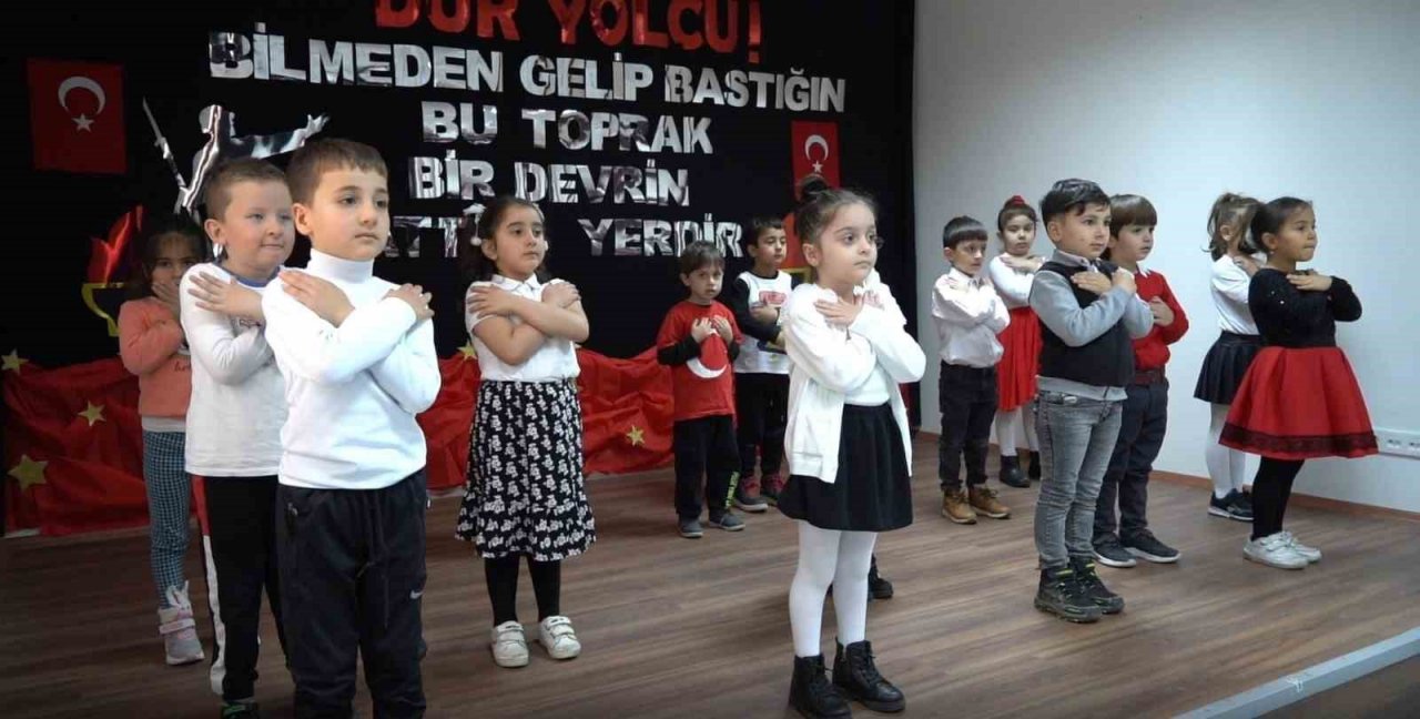 Minikler Çanakkale Zaferi’ni böyle kutladı