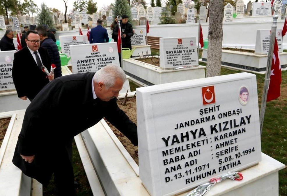 Karaman’da şehitler anıldı