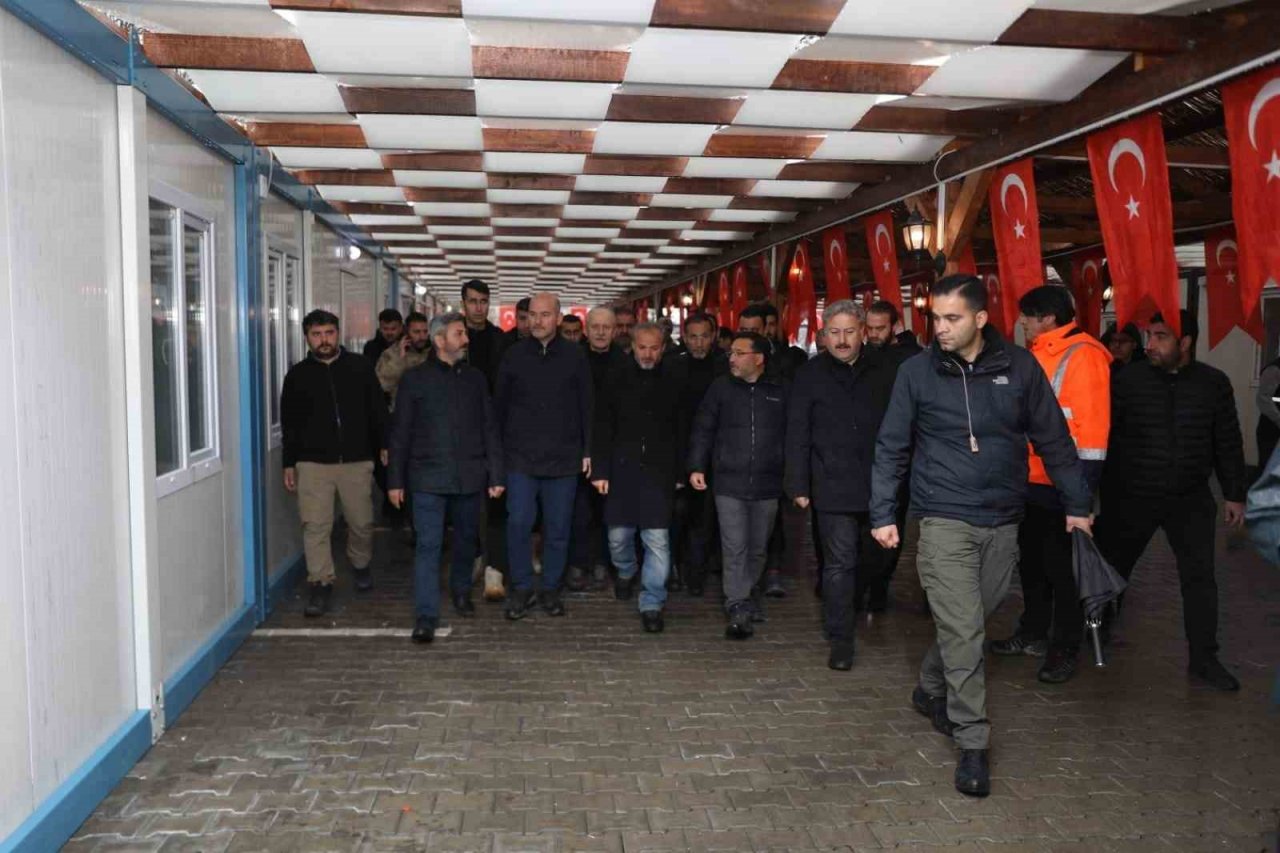 Başkan Palancıoğlu, Bakan Soylu ile Çarşıda İnceleme Yaptı