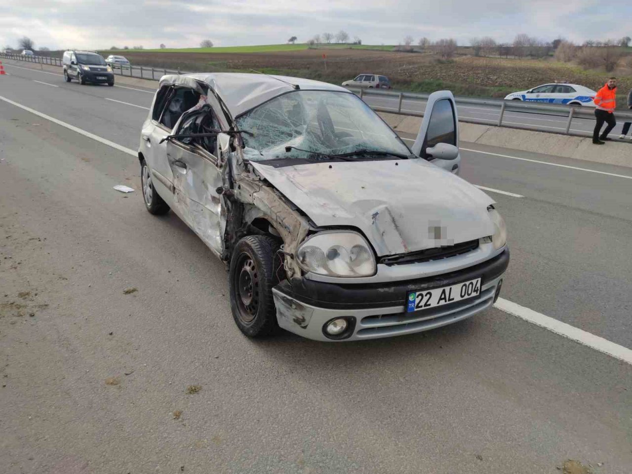 Tekirdağ’da otomobil biçerdövere çarptı: 1 ölü