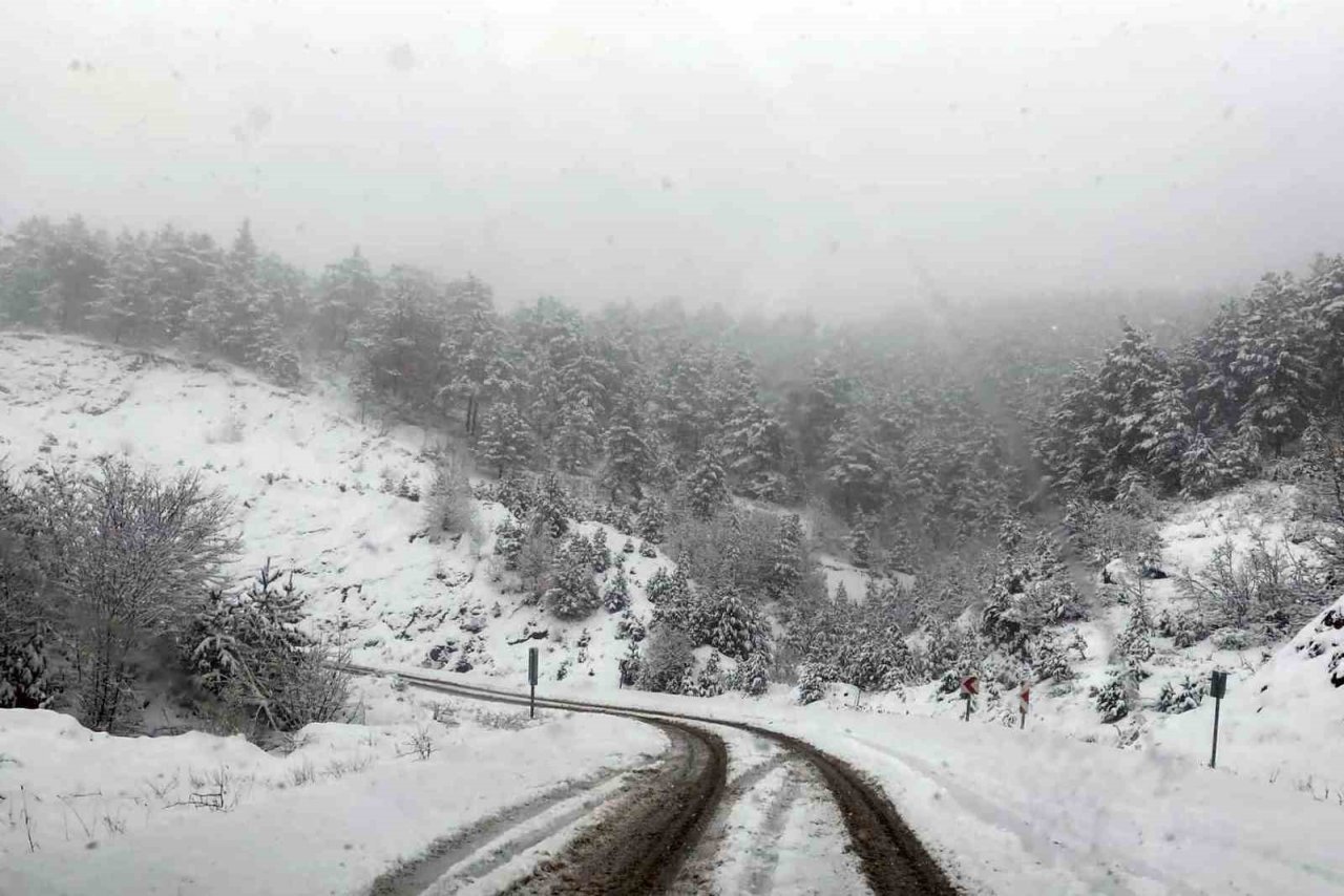 Gümüşhane’nin yükseklerinde kar yağışı etkili oluyor