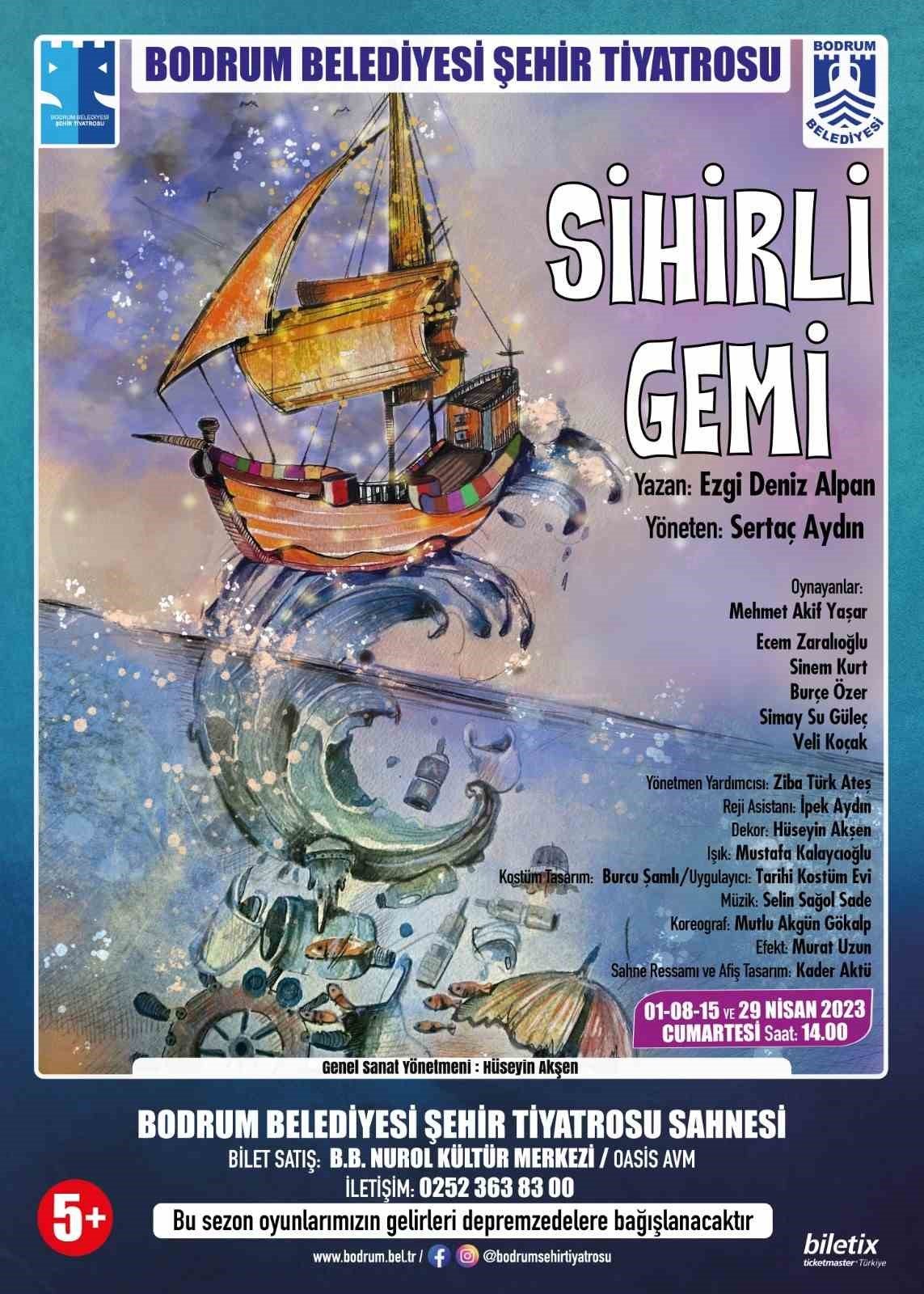 Bodrum’da "Sihirli Gemi" adlı çocuk oyunu sahnede