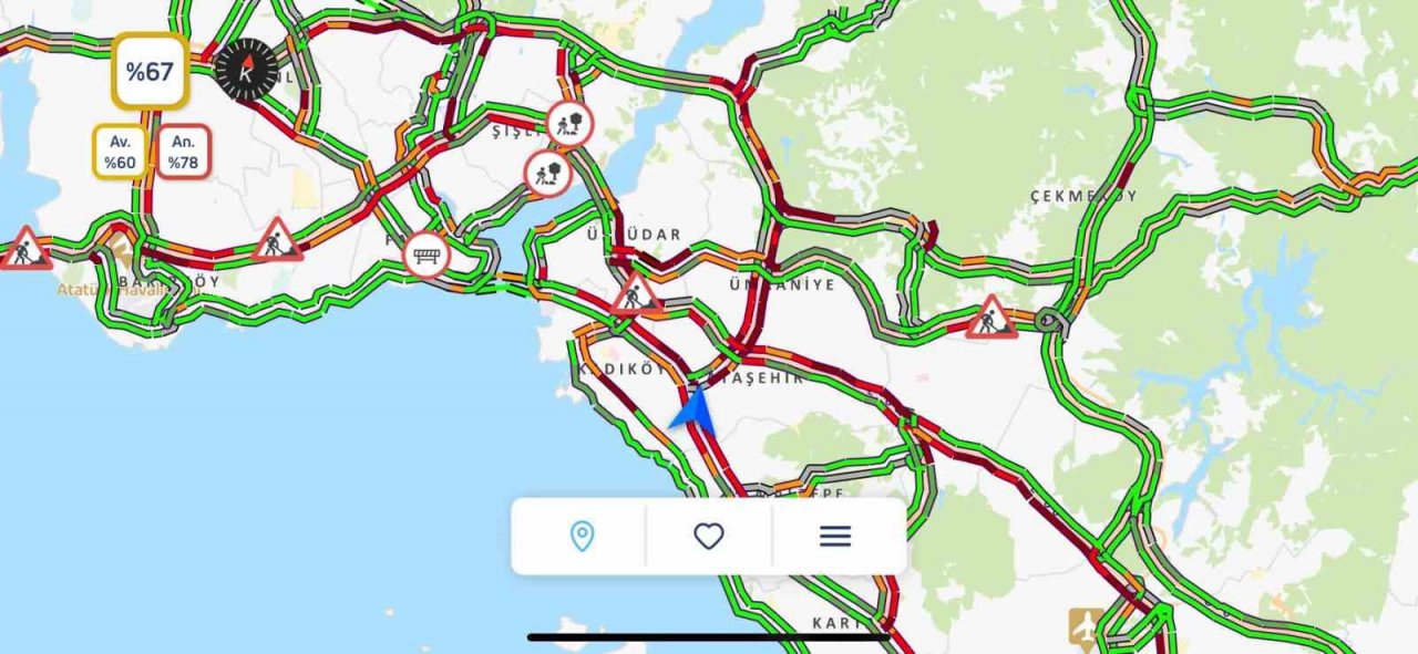 İstanbul’da haftanın ilk iş gününde trafik yoğunluğu yaşandı