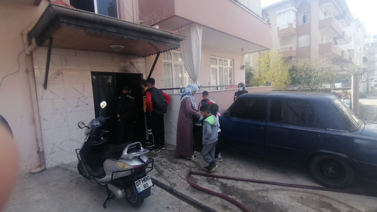 Yangın ihbarı 112, itfaiye ve polisi alarma geçirdi