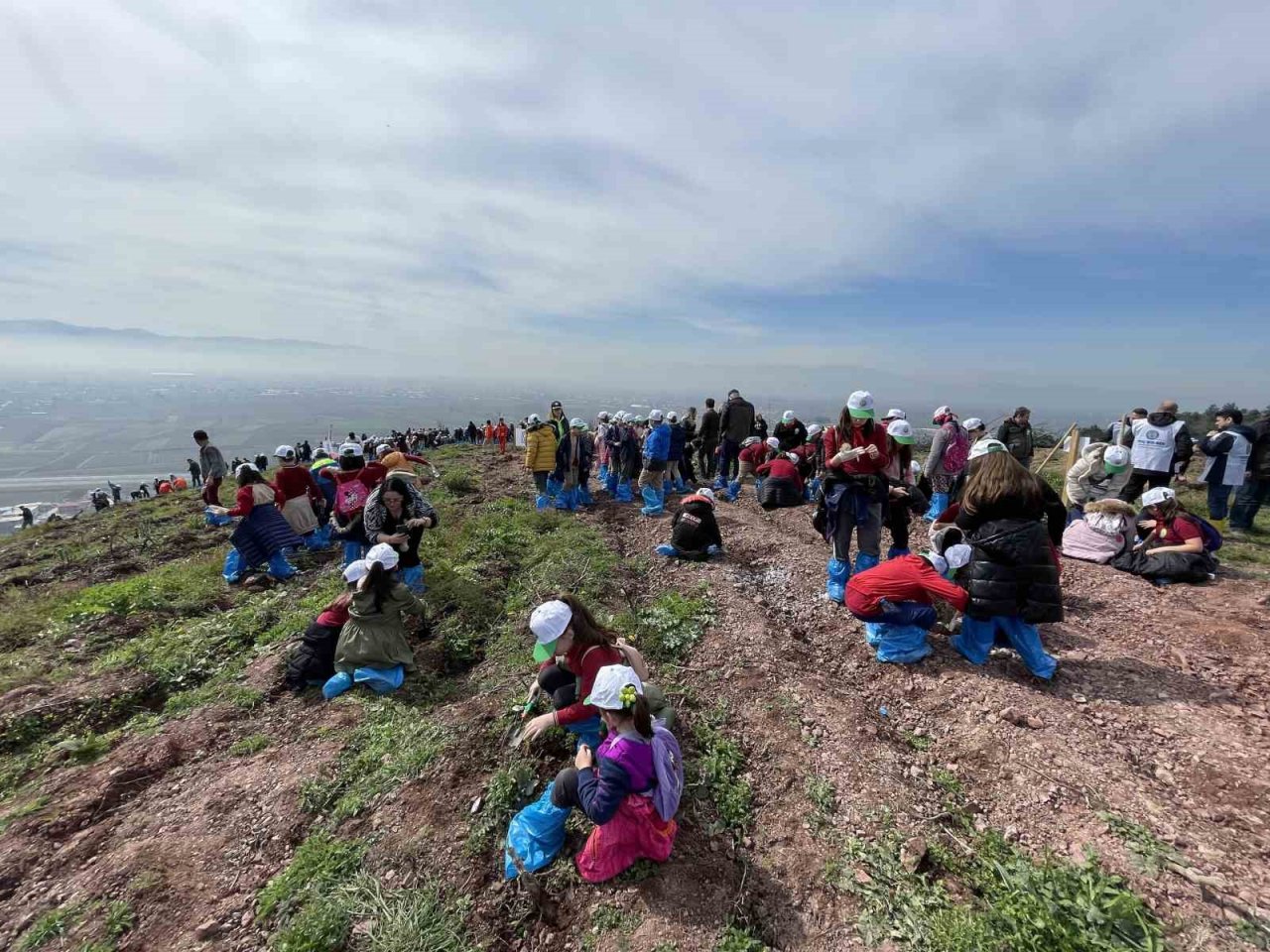 Deprem şehitleri anısına 3 bin 900 fidan toprakla buluştu