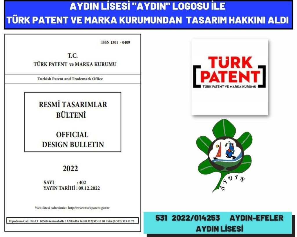 Aydın Lisesi’nin patent başarısı