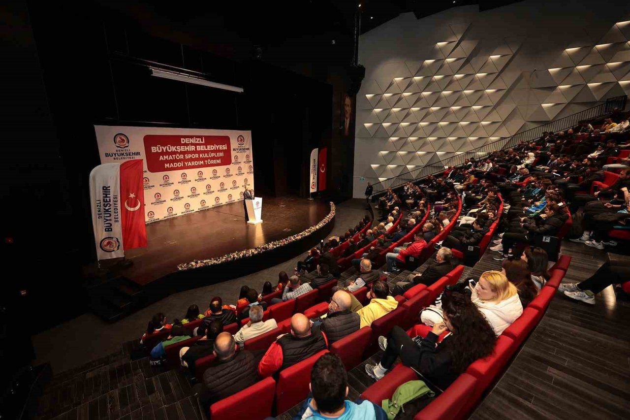 Denizli’de 191 amatör spor kulübüne 3.3 milyon TL’lik can suyu